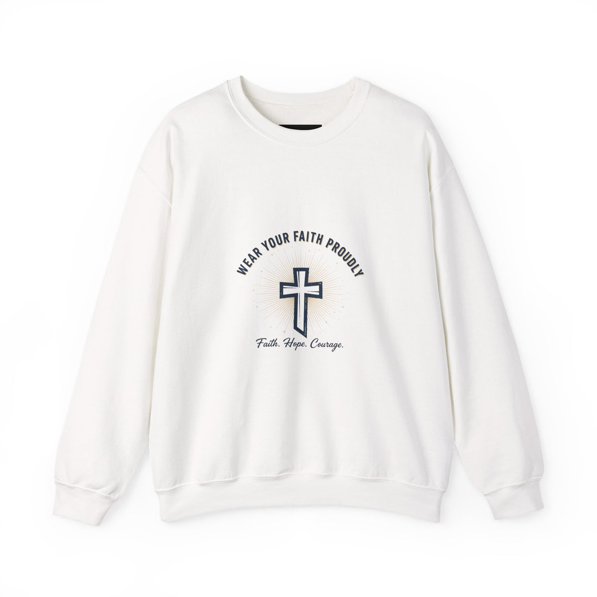 Faith Over Fear Christian T-Shirt, Inspirational Bible Verse Shirt, Christian Apparel Desert Sunset Sweatshirt, southwestern art print, minimalist mesa