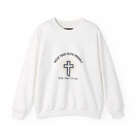 Faith Over Fear Christian T-Shirt, Inspirational Bible Verse Shirt, Christian Apparel Desert Sunset Sweatshirt, southwestern art print, minimalist mesa