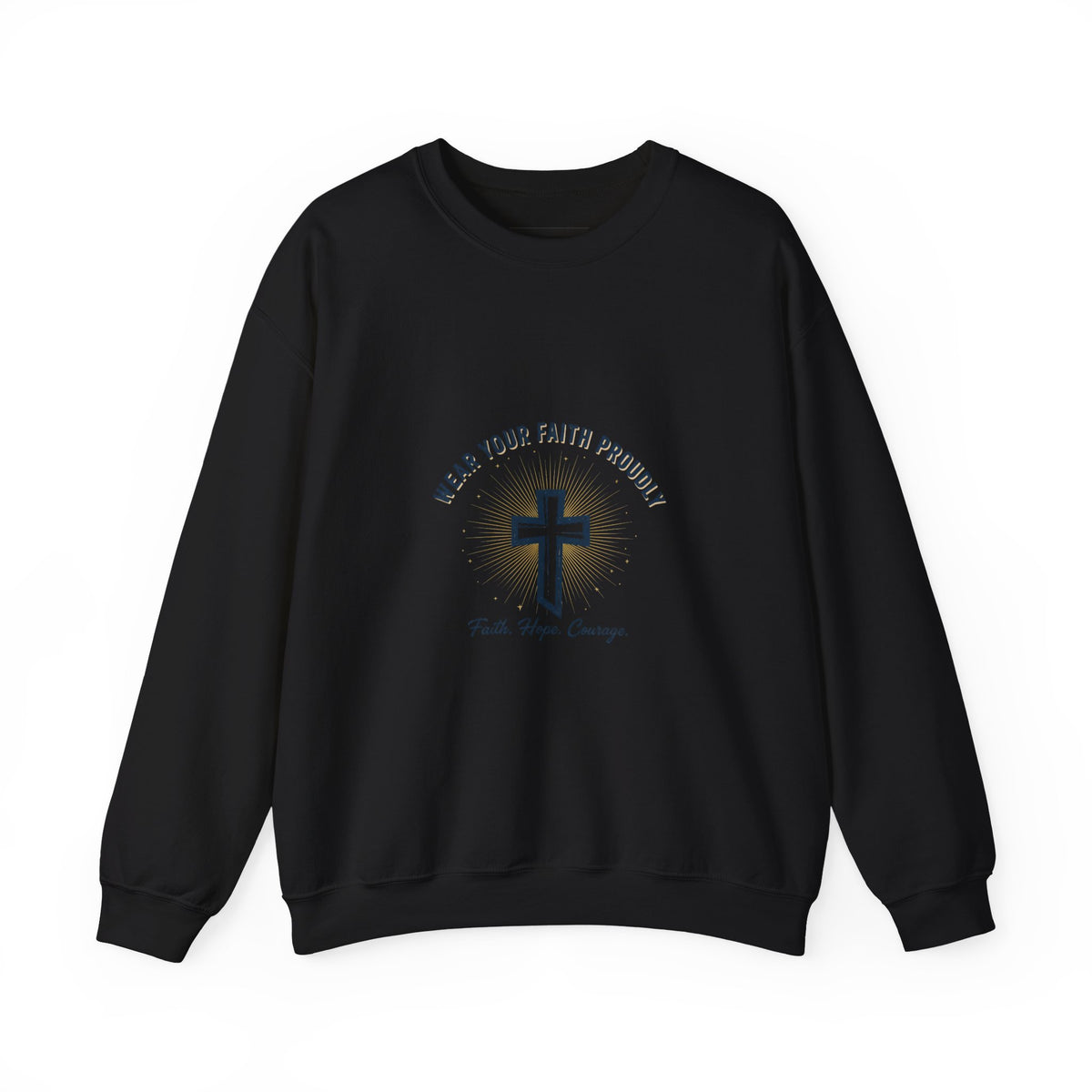 Faith Over Fear Christian T-Shirt, Inspirational Bible Verse Shirt, Christian Apparel Desert Sunset Sweatshirt, southwestern art print, minimalist mesa