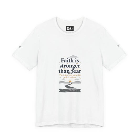 Faith Is Stronger Than Fear Tee | 70s Sunset Vintage Palm Graphic
