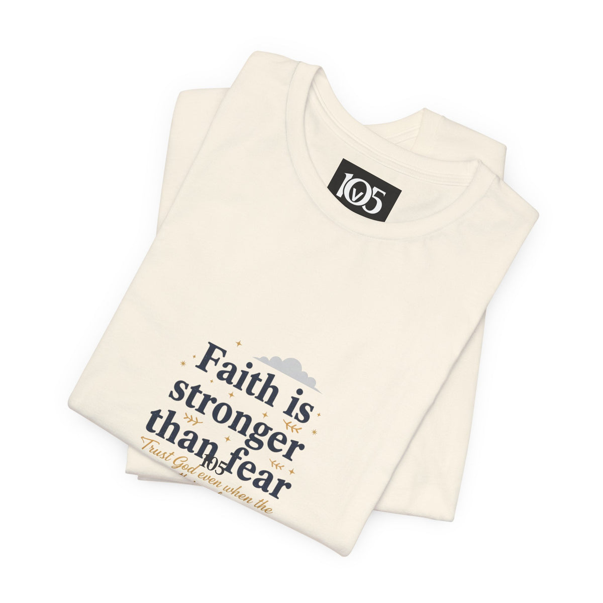 Faith Is Stronger Than Fear Tee | 70s Sunset Vintage Palm Graphic