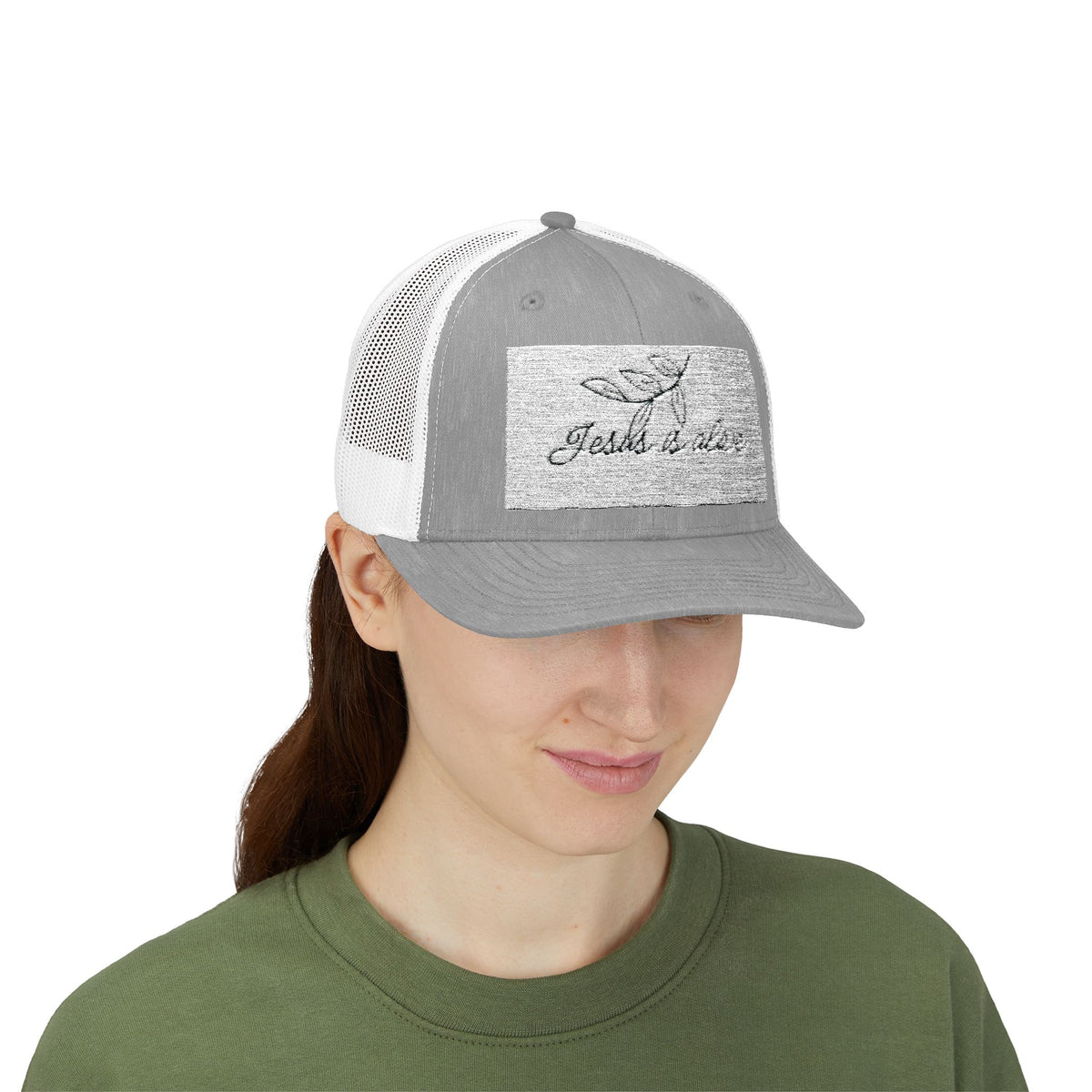 Jesus is Alive Snapback Trucker Cap - Faith-Inspired Stylish Headwear