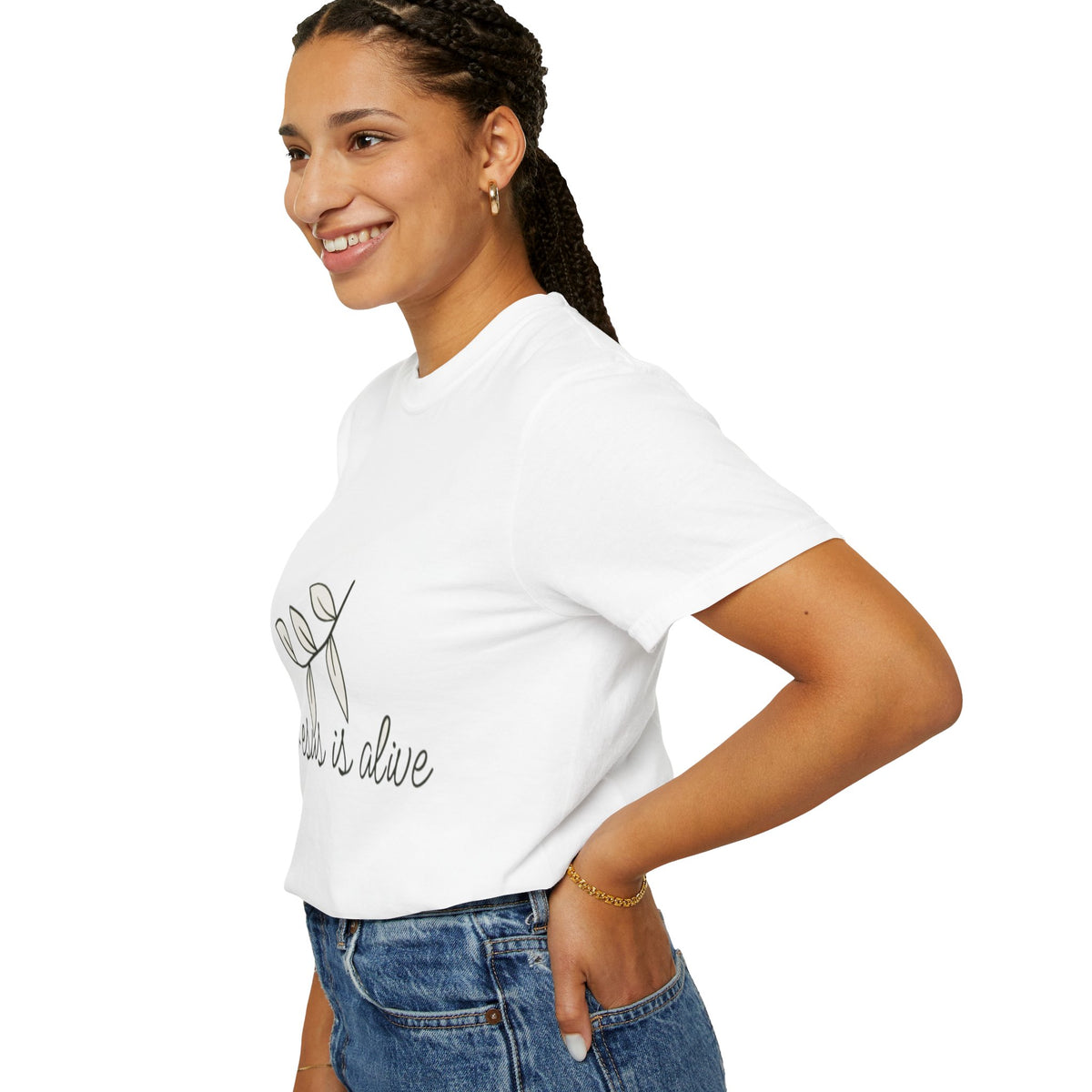 Inspirational Jesus is Alive T-Shirt - Unisex Garment-Dyed Tee