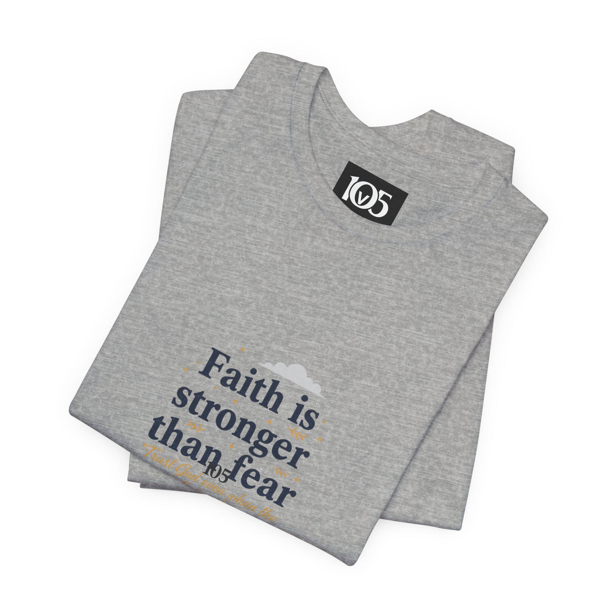 Faith Is Stronger Than Fear Tee | 70s Sunset Vintage Palm Graphic