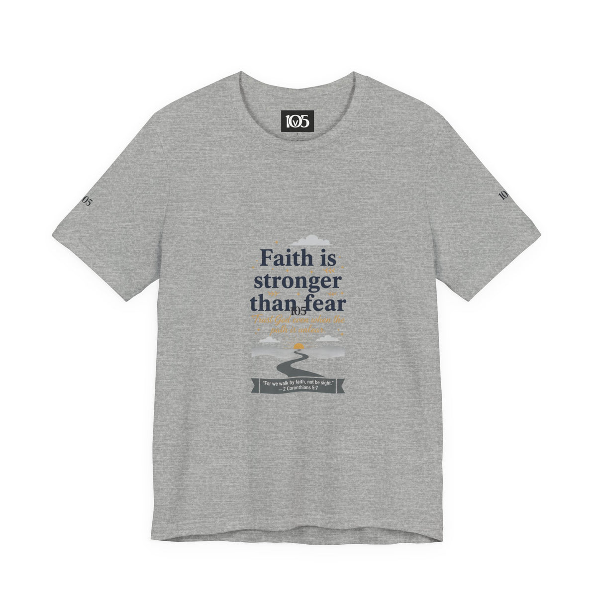 Faith Is Stronger Than Fear Tee | 70s Sunset Vintage Palm Graphic