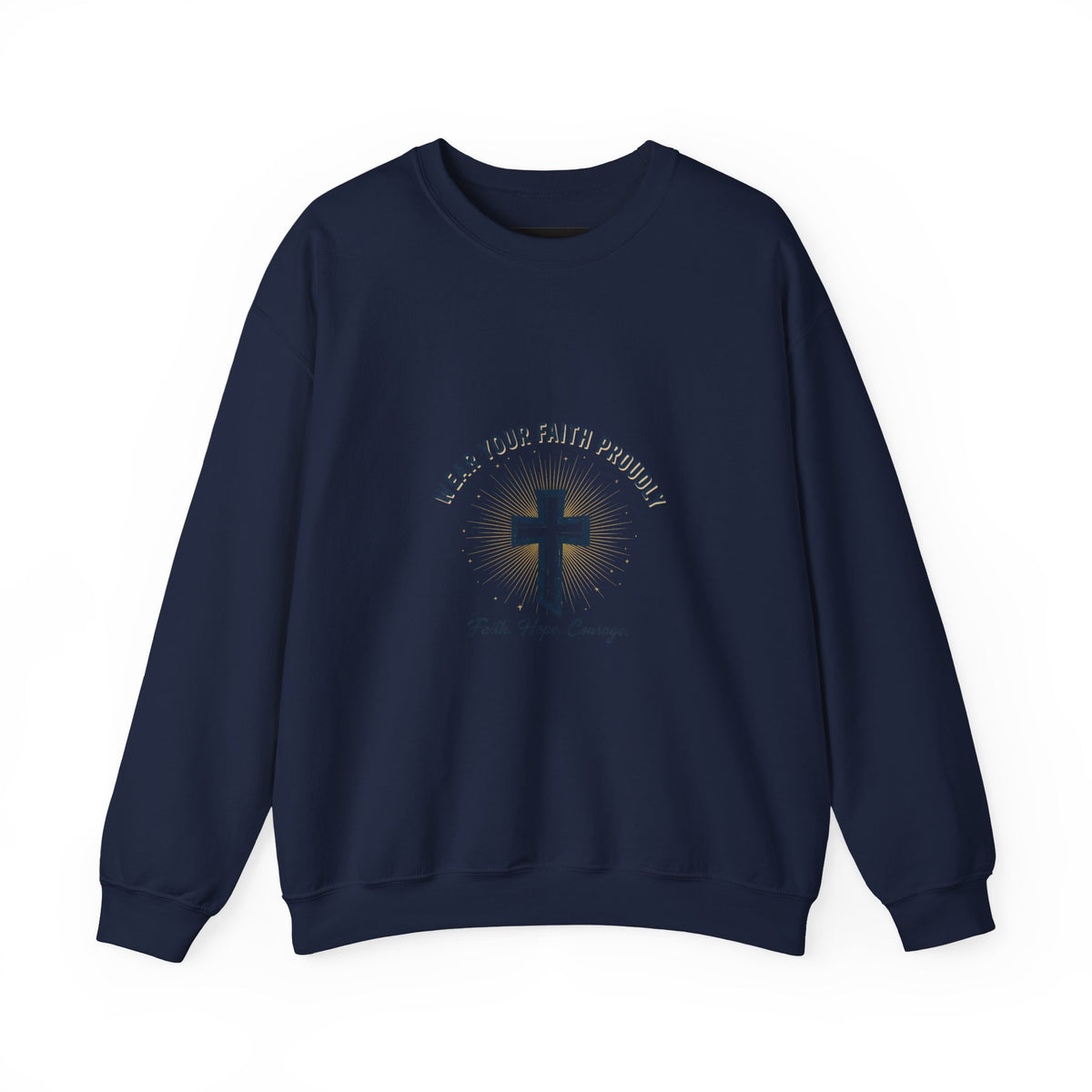 Faith Over Fear Christian T-Shirt, Inspirational Bible Verse Shirt, Christian Apparel Desert Sunset Sweatshirt, southwestern art print, minimalist mesa