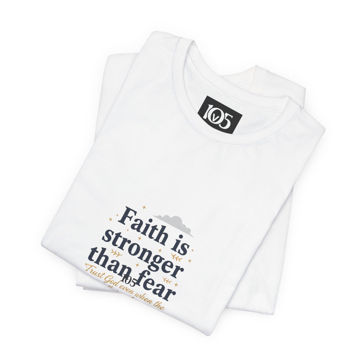 Faith Is Stronger Than Fear Tee | 70s Sunset Vintage Palm Graphic
