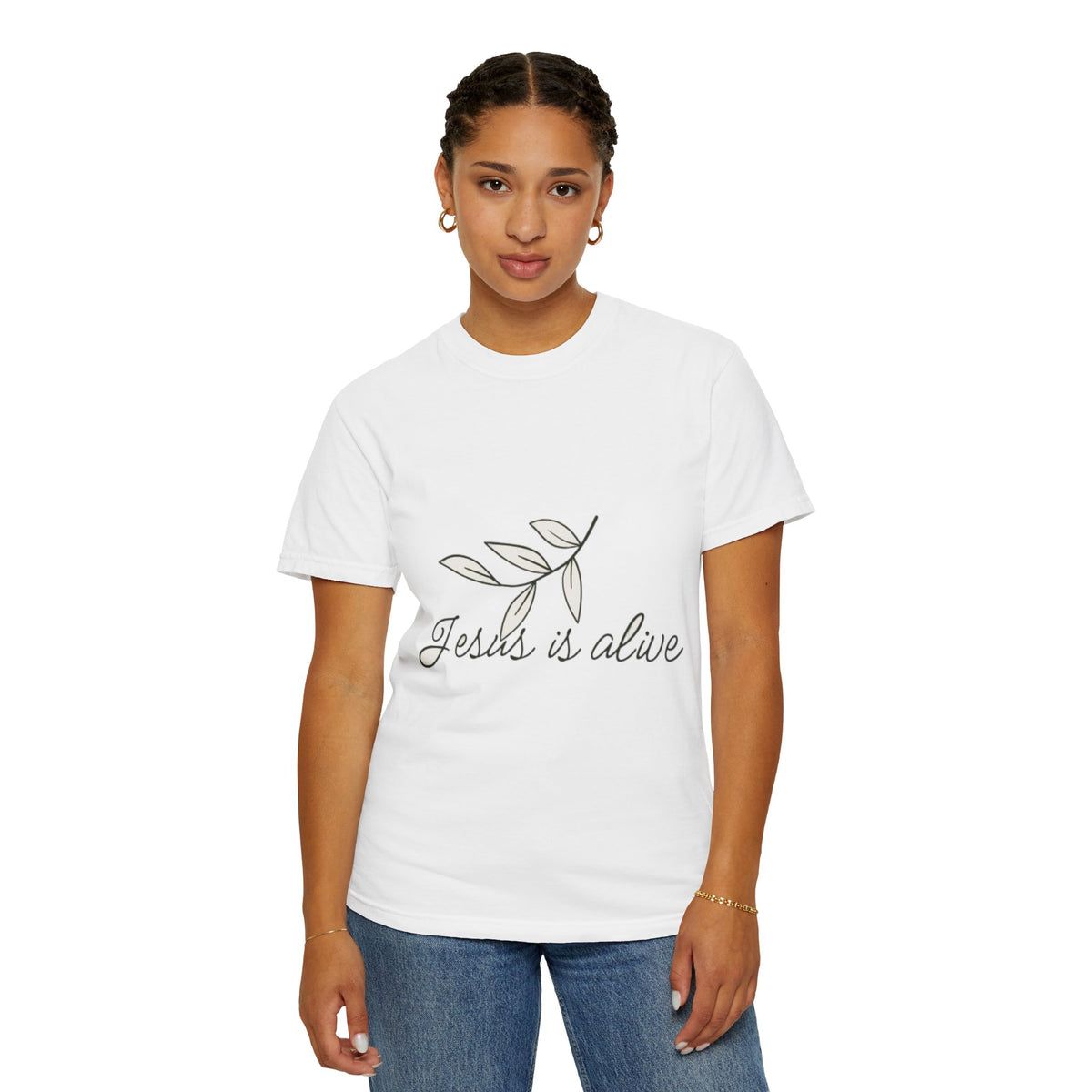 Inspirational Jesus is Alive T-Shirt - Unisex Garment-Dyed Tee